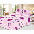 Bedding Set, Made of 100% Polyester Brush Fleece Fabric, Includes Pillow Cases, Bed Cover and Sheet